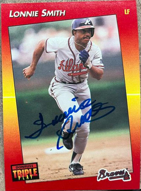 Lonnie Smith Autographed 1992 Triple Play #40
