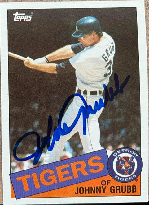 Johnny Grubb Autographed 1985 Topps #643