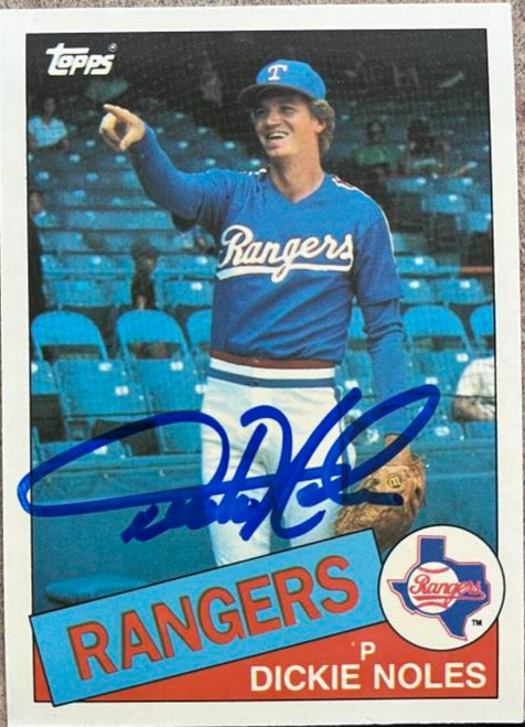 Dickie Noles Autographed 1985 Topps Tiffany #149
