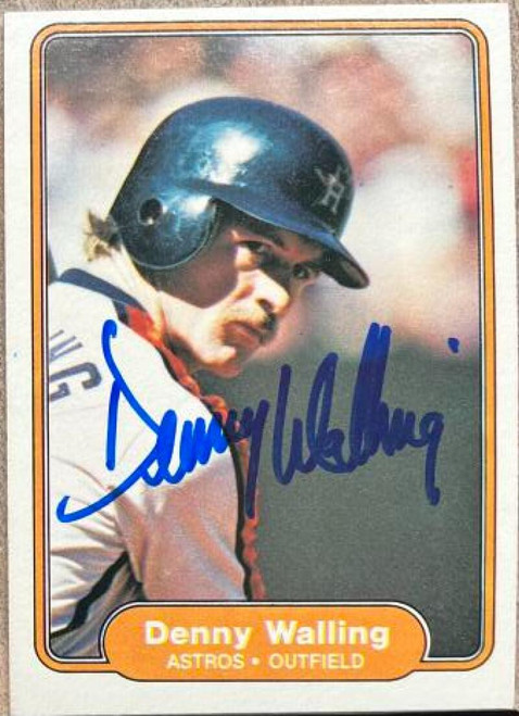 Denny Walling Autographed 1982 Fleer #236