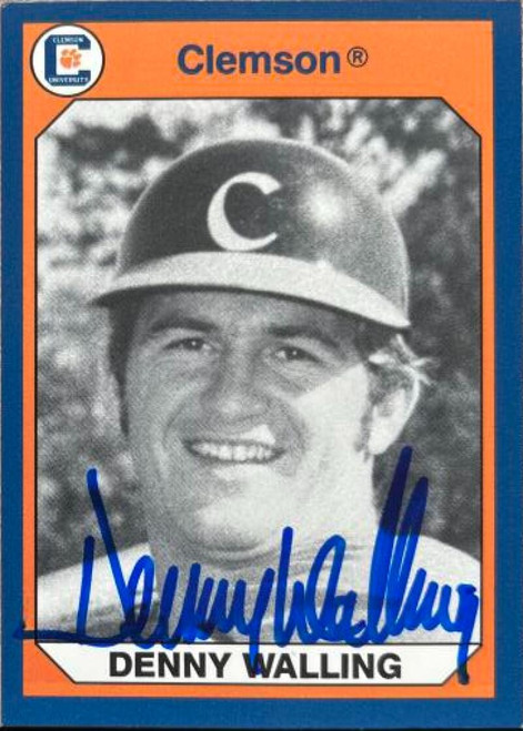 Denny Walling Autographed 1990 Collegiate Collection #197