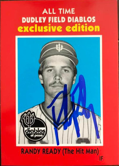 Randy Ready Autographed 1990 El Paso Diablo All TIme Great Dudley Field Exclusive #13