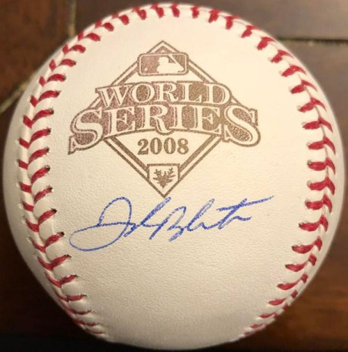 Joe Blanton Autographed 2008 World Series Baseball 