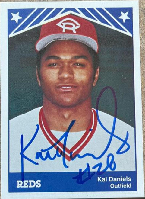 Kal Daniels Autographed 1983 Cedar Rapids Reds TCMA #22