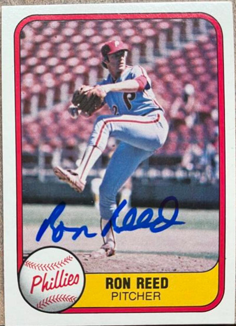 Ron Reed Autographed 1981 Fleer #11