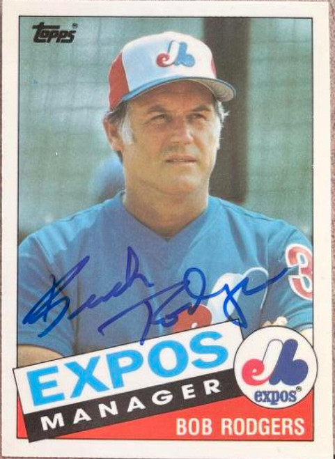 Bob "Buck" Rodgers Autographed 1985 Topps Traded Tiffany #95T