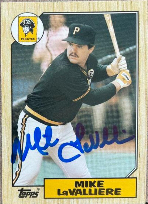 Mike LaValliere Autographed 1987 Topps Traded #61T