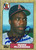 Mark McLemore Autographed 1987 Topps Traded Tiffany #75T California Angels Card