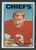 1972 Topps #61 Jan Stenerud VG  Kansas City Chiefs 