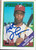 Milt Thompson Autographed 1988 Topps #298