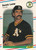 1988 Fleer #284 Dennis Lamp VG Oakland Athletics 