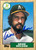Gene Nelson Autographed 1987 Topps Traded #84T Oakland Athletics Card