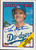Len Matuszek Autographed 1988 Topps Tiffany #92 Los Angeles Dodgers Card