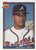 1991 Topps #693 Francisco Cabrera VG Atlanta Braves 