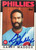 Garry Maddox Autographed 1986 Topps #585 Philadelphia Phillies Card