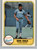 1981 Fleer #35 Dave Chalk VG Kansas City Royals 