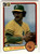 1983 Donruss #391 Tom Underwood VG Oakland Athletics 