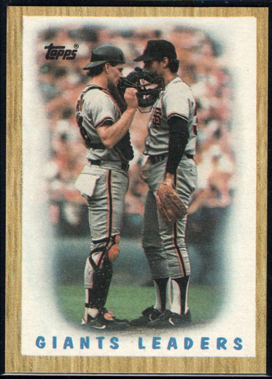 1987 Topps #231 Bob Brenly/Jim Gott Giants Team NM-MT San Francisco Giants 