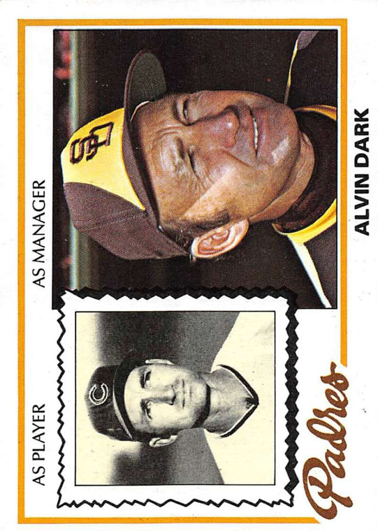 1978 Topps #467 Alvin Dark MG VG San Diego Padres 