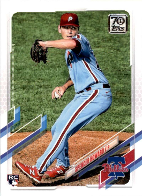 2021 Topps #244 Spencer Howard VG RC Rookie Philadelphia Phillies 