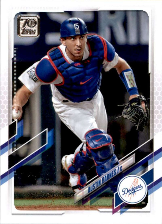2021 Topps #367 Austin Barnes VG Los Angeles Dodgers 
