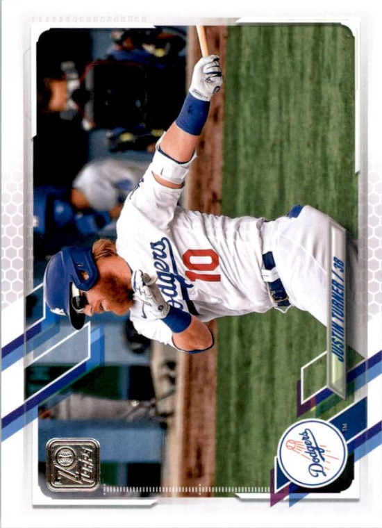 2021 Topps #370 Justin Turner VG Los Angeles Dodgers 
