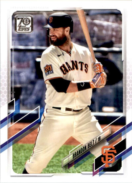 2021 Topps #405 Brandon Belt VG San Francisco Giants 