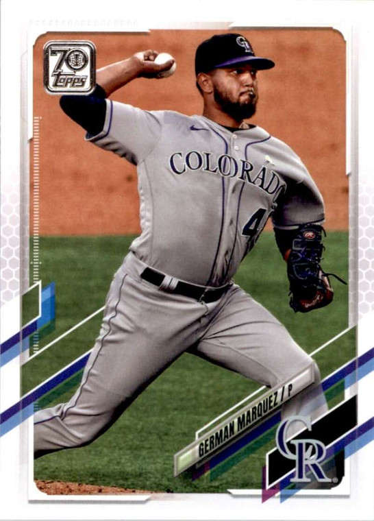 2021 Topps #424 German Marquez VG Colorado Rockies 
