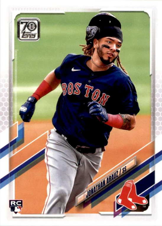 2021 Topps #468 Jonathan Arauz VG RC Rookie Boston Red Sox 