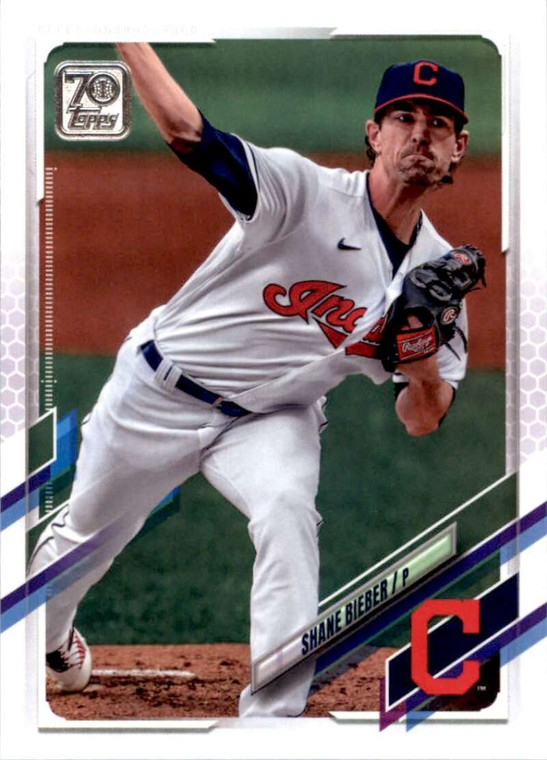 2021 Topps #523 Shane Bieber VG Cleveland Indians 