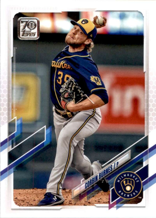 2021 Topps #619 Corbin Burnes VG Milwaukee Brewers 