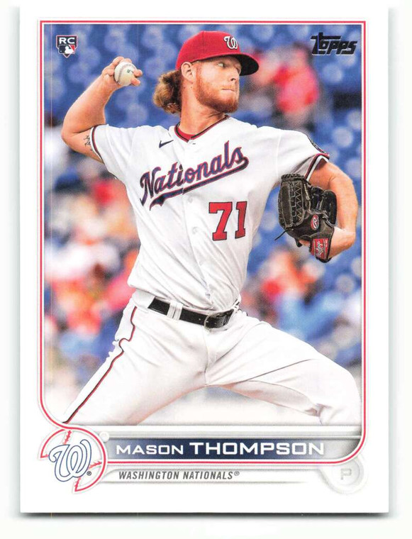 2022 Topps #38 Mason Thompson NM-MT RC Rookie Washington Nationals 