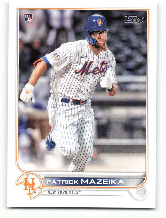 2022 Topps #166 Patrick Mazeika NM-MT RC Rookie New York Mets 