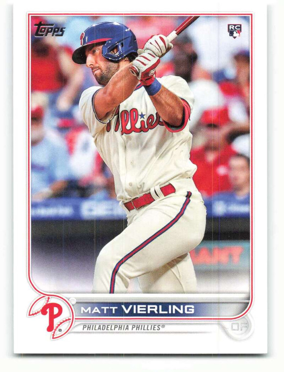 2022 Topps #316 Matt Vierling NM-MT RC Rookie Philadelphia Phillies 