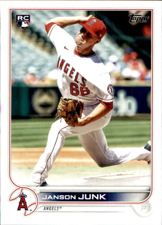 SOLD 155922 2022 Topps #594 Janson Junk NM-MT RC Rookie Los Angeles Angels 