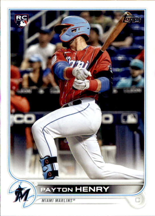 2022 Topps #611 Payton Henry NM-MT RC Rookie Miami Marlins 