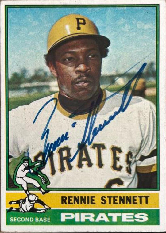 Rennie Stennett Autographed 1976 Topps #425