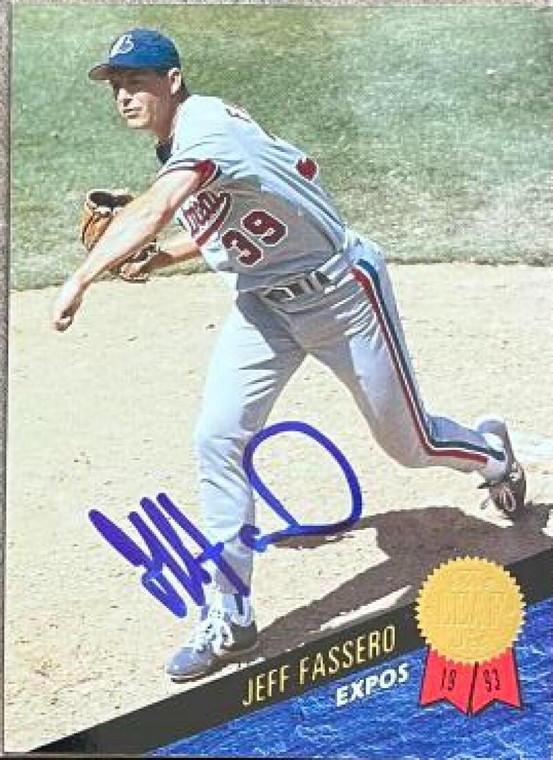 Jeff Fassero Autographed 1993 Leaf #91