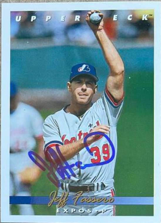 Jeff Fassero Autographed 1993 Upper Deck #609