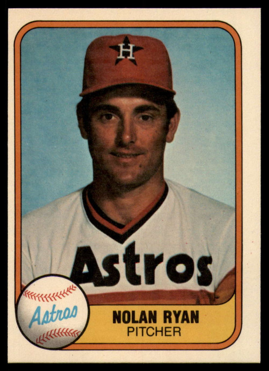 1981 Fleer #57 Nolan Ryan VG Houston Astros 