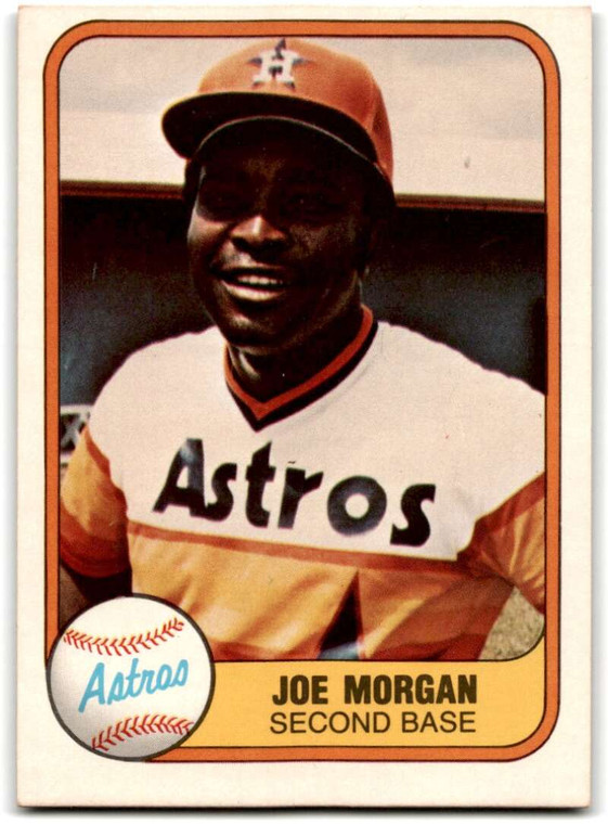 1981 Fleer #78 Joe Morgan VG Houston Astros 