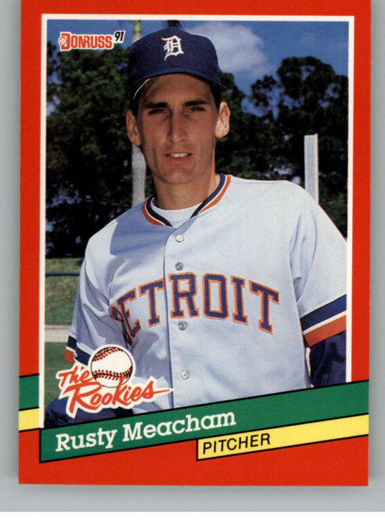 1991 Donruss Rookies #53 Rusty Meacham NM-MT  RC Rookie Detroit Tigers 