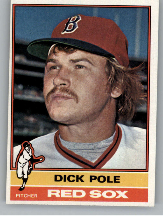 1976 Topps #326 Dick Pole VG Boston Red Sox 