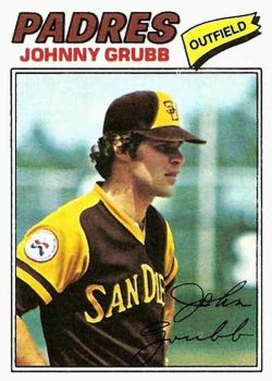 1977 Topps #286 Johnny Grubb VG San Diego Padres 