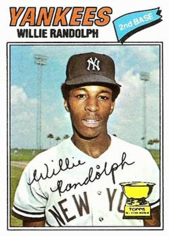 1977 Topps #359 Willie Randolph VG New York Yankees 