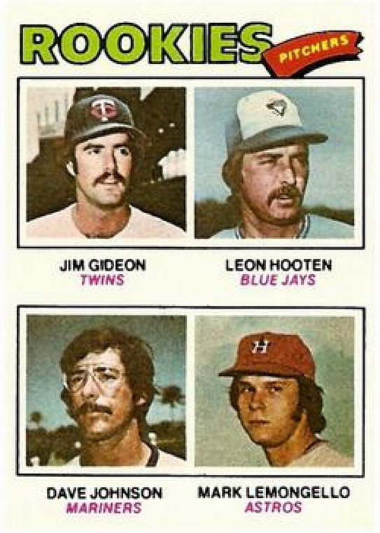 1977 Topps #478 Jim Gideon/Leon Hooten/Dave Johnson/Mark Lemongello Rookie Pitchers VG RC Rookie Minnesota Twins/Toronto