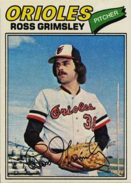 1977 Topps #572 Ross Grimsley VG Baltimore Orioles 