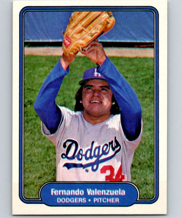 1982 Fleer #27 Fernando Valenzuela VG Los Angeles Dodgers 