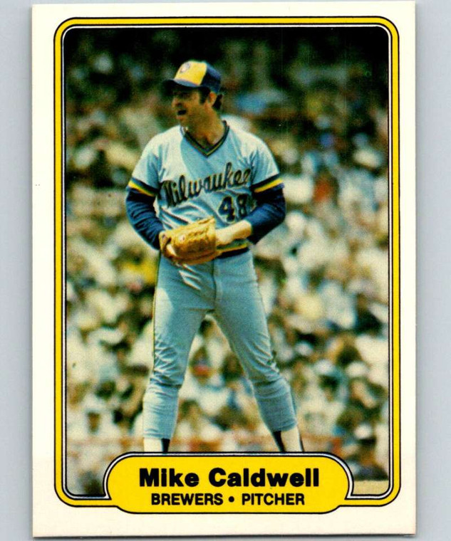 1982 Fleer #136 Mike Caldwell VG Milwaukee Brewers 