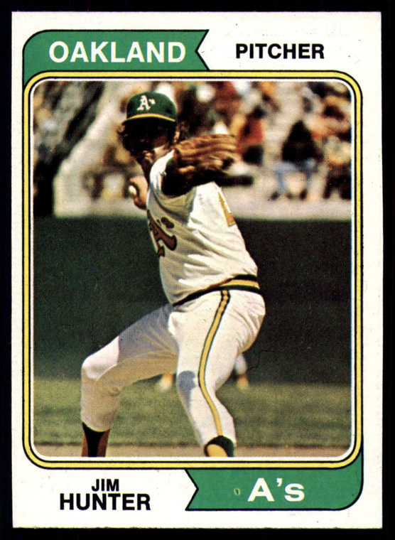 1974 Topps #7 Jim Hunter VG Oakland Athletics 